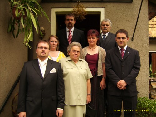 alle beim Aufbruch in Großdubrau